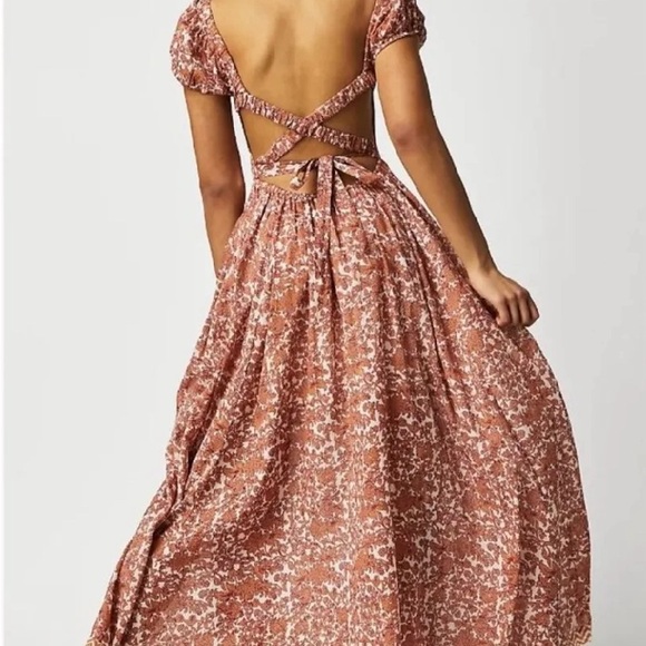 Free People Womens Tea Combo Ultraviolet Maxi Dress Size S - Picture 4 of 8